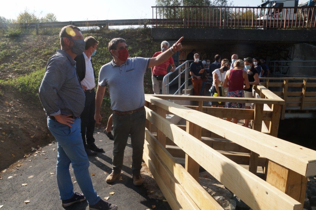 Inauguration de la passerelle sur Le Lindon le lundi 21 septembre 2020